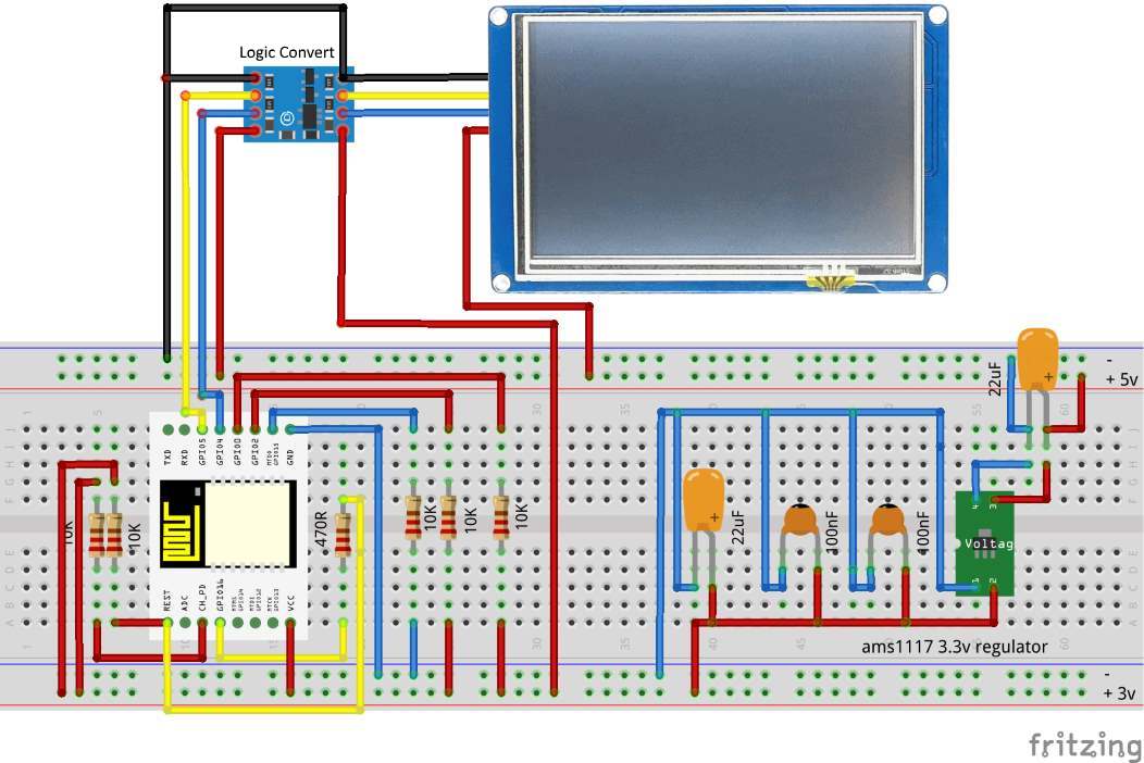Noob's Guide to Nextion Displays with ESP8266 | NodeMCU | WeMos D1 Mini ...