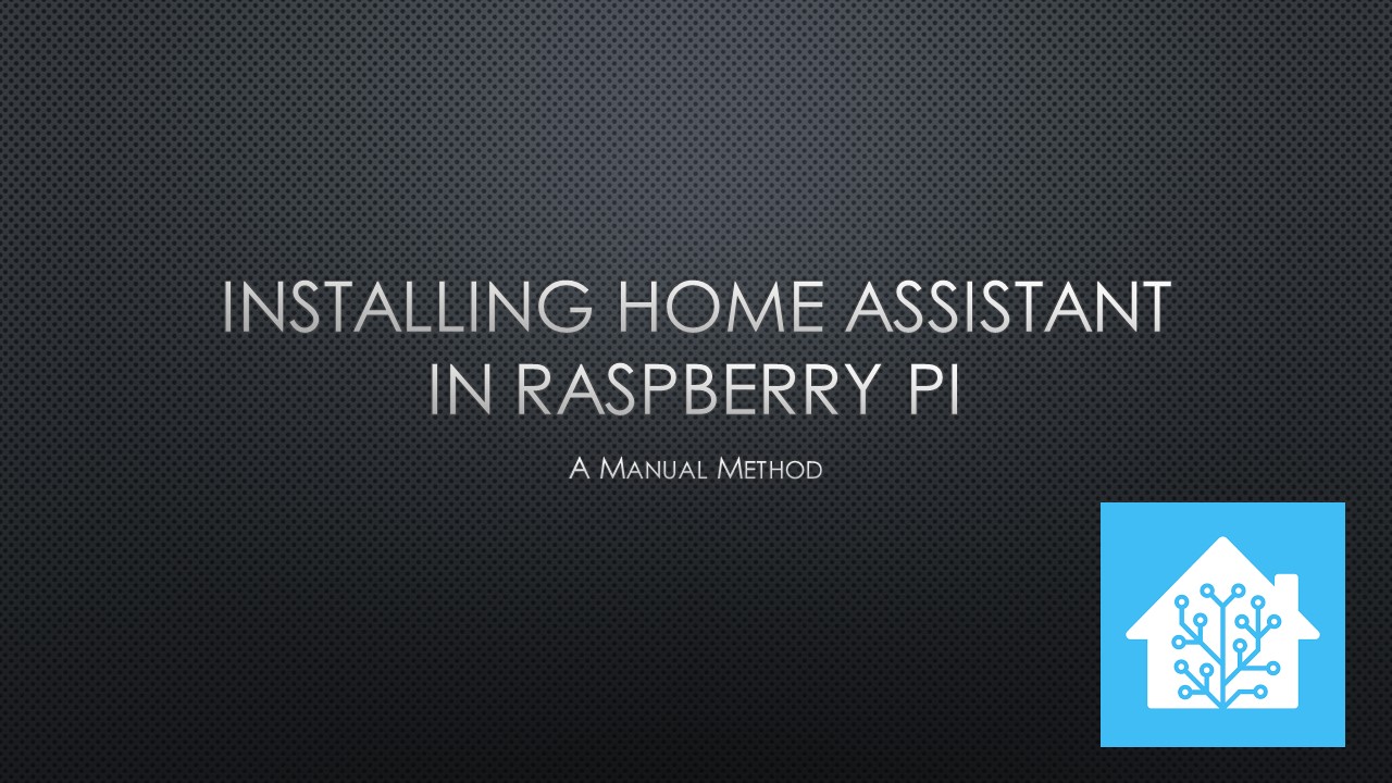 Manual Method of Installing Home Assistant in Raspberry Pi Circuit Diagram